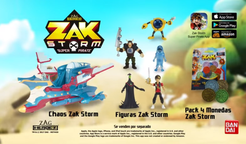 Playset Maritoga Zak Storm Bandai